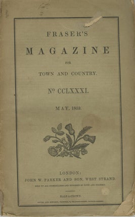 Item #26496 FRASER'S MAGAZINE FOR TOWN AND COUNTRY. Robert Hunt