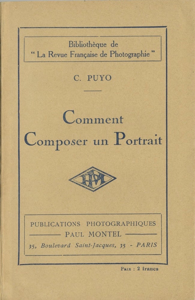 Item #28663 COMMENT COMPOSER UN PORTRAIT. C. Puyo, Emile Joachim Constant.