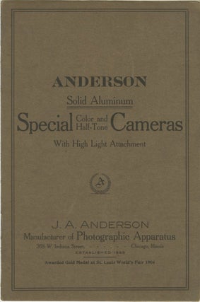Item #29112 ANDERSON SOLID ALUMINUM SPECIAL COLOR AND HALF-TONE CAMERAS WITH HIGH LIGHT...