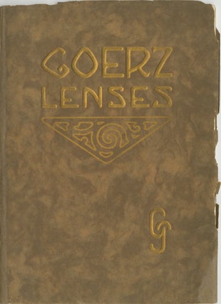 Item #29147 GOERZ LENSES. 1910. C. P. Goerz Optical Co