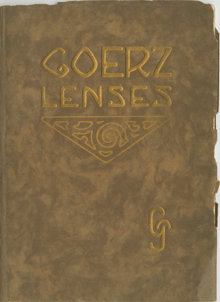 Item #29147 GOERZ LENSES. 1910. C. P. Goerz Optical Co.