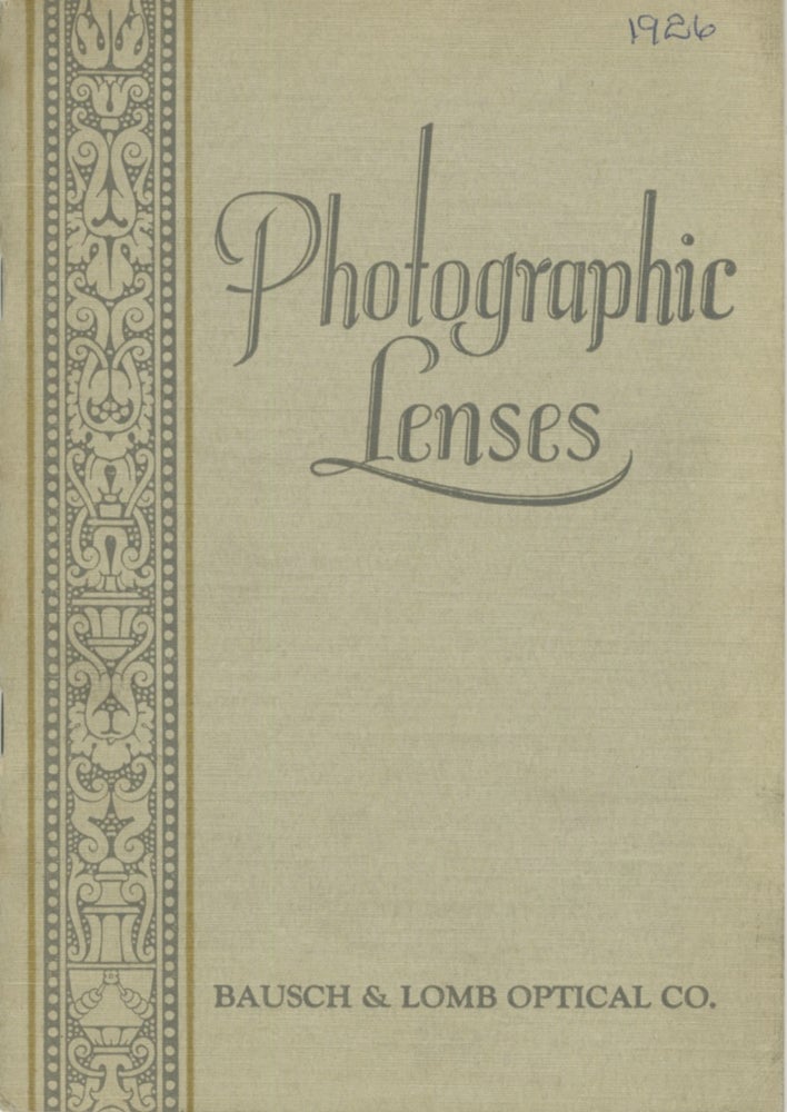 Item #29154 PHOTOGRAPHIC LENSES AND ACCESSORIES. Bausch, Lomb Optical Co.