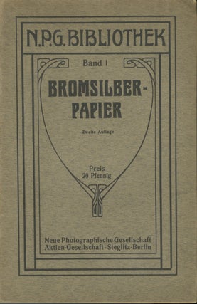 Item #29184 BROMSILBER-PAPIER. BAND 1. NPG Bibliothek, corp. author