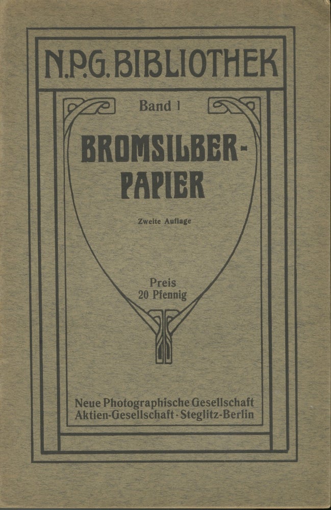 Item #29184 BROMSILBER-PAPIER. BAND 1. NPG Bibliothek, corp. author.