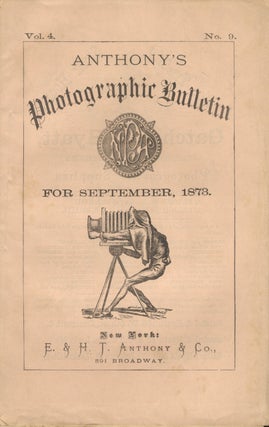 ANTHONY'S PHOTOGRAPHIC BULLETIN. Charles F. Chandler, et.
