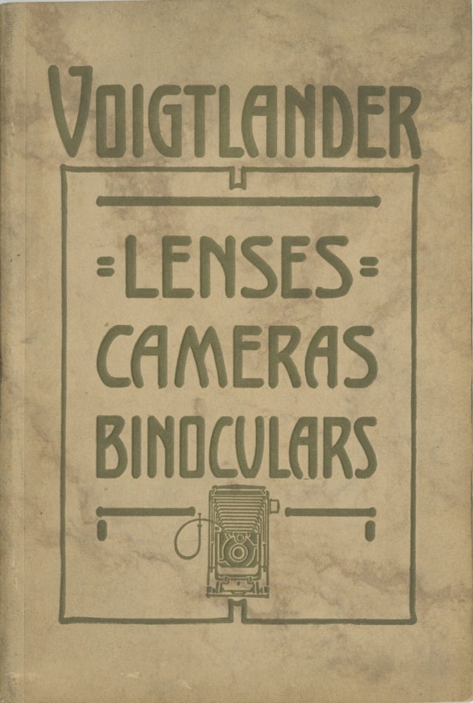 Item #29768 CATALOGUE OF LENSES, CAMERAS, BINOCULARS AND OPERA GLASSES, 1915-1916. Voigtländer, Sohn.
