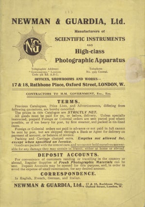 Item #29830 NEWMAN & GUARDIA, LTD.: MANUFACTURERS OF SCIENTIFIC INSTRUMENTS AND HIGH-CLASS...