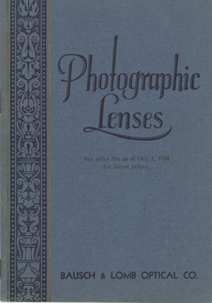 Item #29842 PHOTOGRAPHIC LENSES AND ACCESSORIES. Bausch, Lomb Optical Co