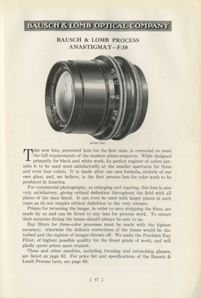 PHOTOGRAPHIC LENSES