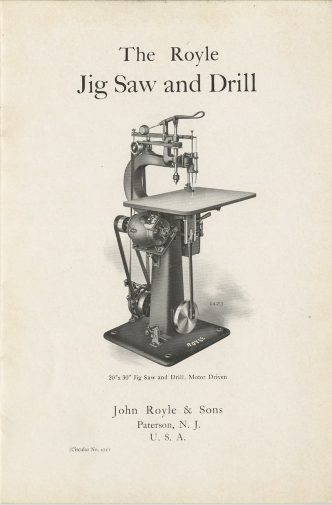 Item #29884 THE ROYLE JIG SAW AND DRILL. John Royle, Sons.