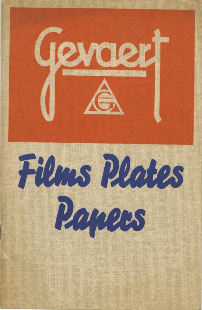 Item #29928 GEVAERT CATALOG PRICE LIST: FILMS, PLATES, PAPERS. Gevaert Company of America.
