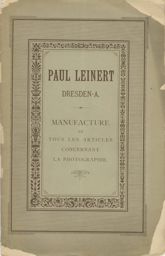 Item #29958 PRIX-COURANT DE PAUL LEINERT, DRESDEN-A. Paul Leinert.