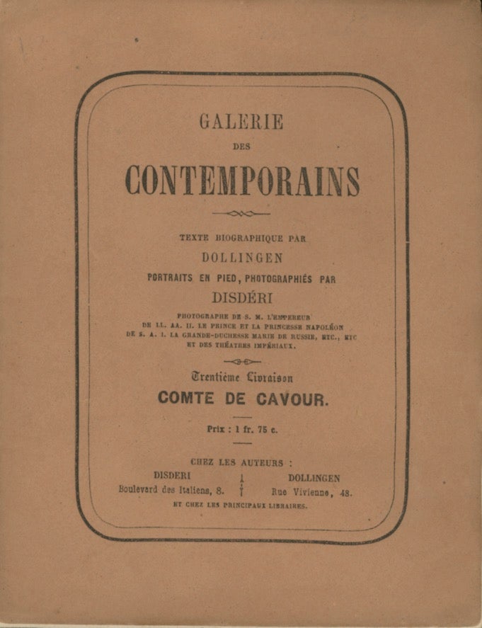 Item #29970 GALERIE DES CONTEMPORAINS. Disdéri, André-Adolphe-Eugène.
