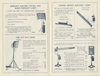 MODERN ARTIFICIAL LIGHTING APPLIANCES: LENSES AND APPARATUS FOR THE PHOTOGRAPHER, MOTION PICTURE STUDIO, AND PHOTO ENGRAVER.