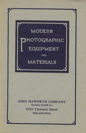 Item #29990 MODERN PHOTOGRAPHIC EQUIPMENT AND MATERIALS. John Haworth Company