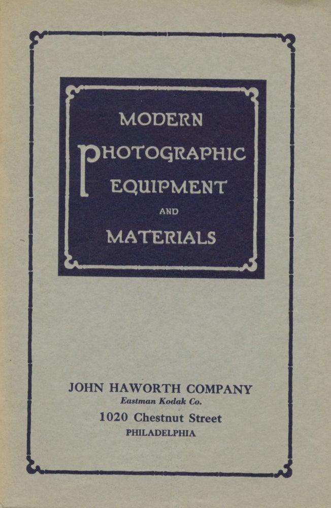 Item #29990 MODERN PHOTOGRAPHIC EQUIPMENT AND MATERIALS. John Haworth Company.