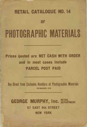 Item #29991 RETAIL CATALOGUE NO. 14 OF PHOTOGRAPHIC MATERIALS. George Murphy
