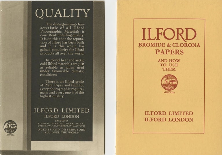 Item #30086 ILFORD BROMIDE & CLORONA PAPERS AND HOW TO USE THEM. Ilford Limited.