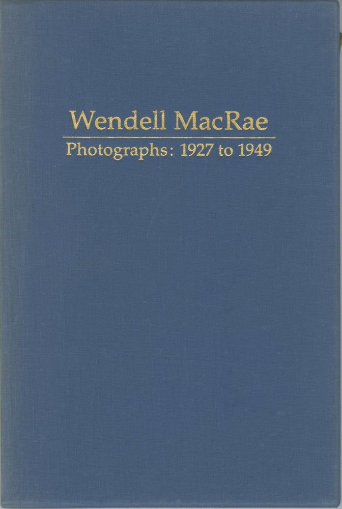 Item #31971 WENDELL MACRAE: PHOTOGRAPHS, 1927 TO 1949. Wendell MacRae.