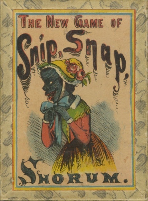 Item #51017 THE NEW GAME OF SNIP, SNAP, SNORUM. GAME - AFRICAN-AMERICAN.