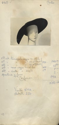 MILLINERY SAMPLE BOOK