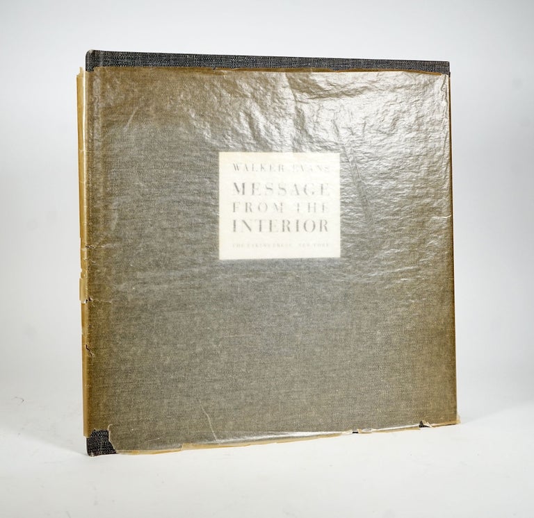 Item #51863 MESSAGE FROM THE INTERIOR. Walker Evans.