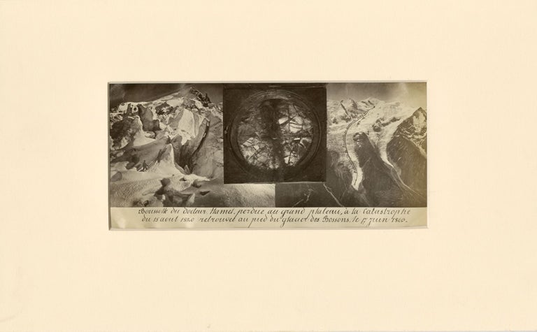 Item #52114 Boussolle du Docteur Hamel perdue au grand plateau, à la catastrophe du 15 aout 1820, retrouvée au pied ou glacier des Bossons, le 17 juin 1863. HAMEL DISASTER.