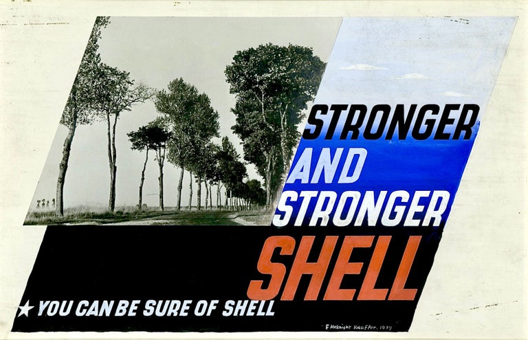 Item #52122 STRONGER AND STRONGER SHELL * YOU CAN BE SURE OF SHELL. Edward McKnight Kauffer.