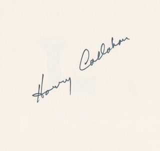 HARRY CALLAHAN: PHOTOGRAPHS.