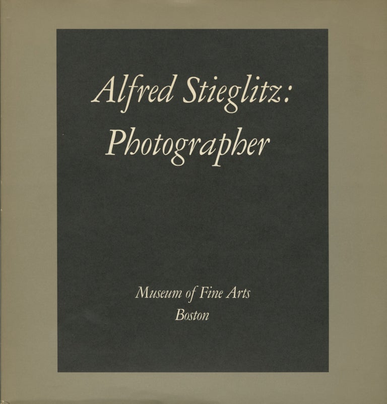 Item #52439 ALFRED STIEGLITZ: PHOTOGRAPHER. STIEGLITZ, Doris Bry.