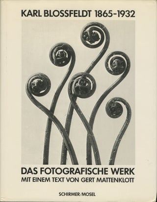 Item #52789 KARL BLOSSFELDT, 1865-1932: DAS FOTOGRAFISCHE WERK. BLOSSFELDT, Gert Mattenklott, text