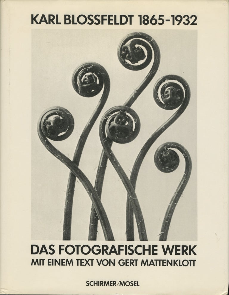 Item #52789 KARL BLOSSFELDT, 1865-1932: DAS FOTOGRAFISCHE WERK. BLOSSFELDT, Gert Mattenklott, text.