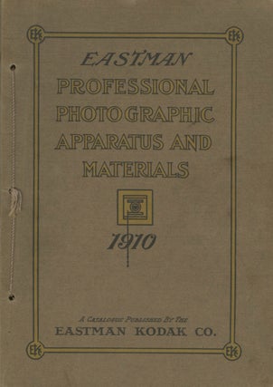 Item #53151 EASTMAN PROFESSIONAL PHOTOGRAPHIC APPARATUS AND MATERIALS. 1910. Eastman Kodak Company