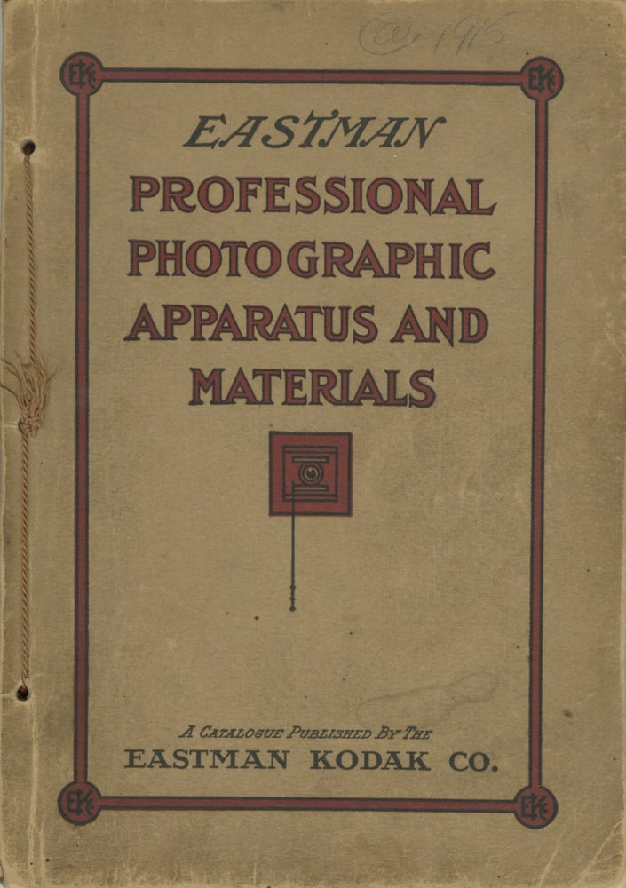 Item #53153 EASTMAN PROFESSIONAL PHOTOGRAPHIC APPARATUS AND MATERIALS. Eastman Kodak Company.