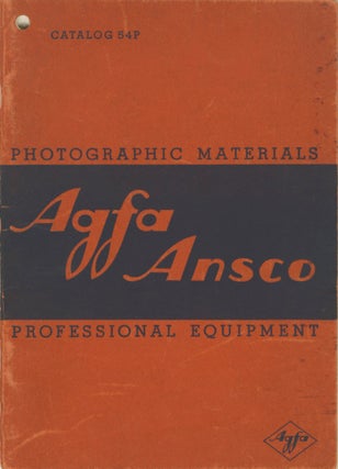 Item #53160 AGFA ANSCO MATERIALS FOR PROFESSIONAL PHOTOGRAPHIC USE: CAMERAS, PAPER, FILMS,...