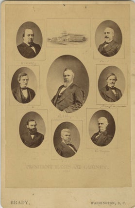 Item #53545 PRESIDENT HAYES AND CABINET, 1877 [with] THE SECRETARY OF STATE AND CHIEFS OF...