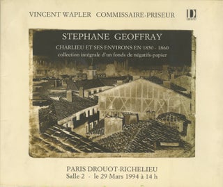 Item #53580 STEPHANE GEOFFRAY, 1827 - APRÈS 1895:. Stephane Geoffray