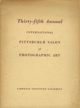 Item #53767 THE PHOTOGRAPHIC SECTION OF THE ACADEMY OF SCIENCE AND ART OF PITTSBURGH. CARNEGIE...