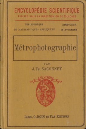 Item #53943 MÉTROPHOTOGRAPHIE. J. Th Saconney, Jacques, Théodore