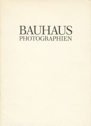 Item #54237 BAUHAUS PHOTOGRAPHIEN. Rudolf Kicken, Suzanne E. Pastor