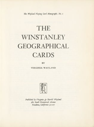 Item #54250 THE WINSTANLEY GEOGRAPHICAL CARDS. Virginia Wayland