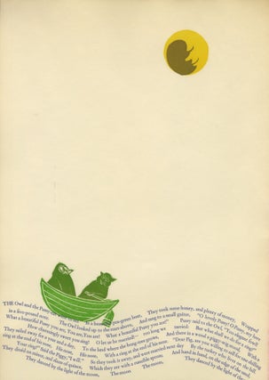 EDWARD LEAR: A PORTFOLIO OF LETTERPRESS PRINTS.