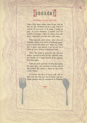 EDWARD LEAR: A PORTFOLIO OF LETTERPRESS PRINTS.