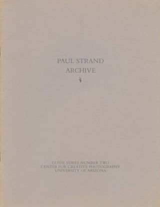 Item #54452 PAUL STRAND ARCHIVE. Paul Strand