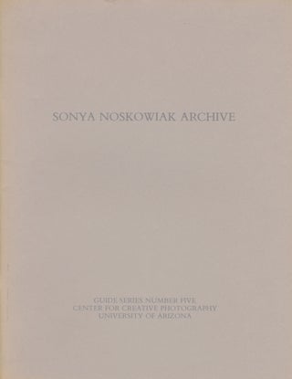 Item #54453 SONYA NOSKOWIAK ARCHIVE. Sonya Noskowiak