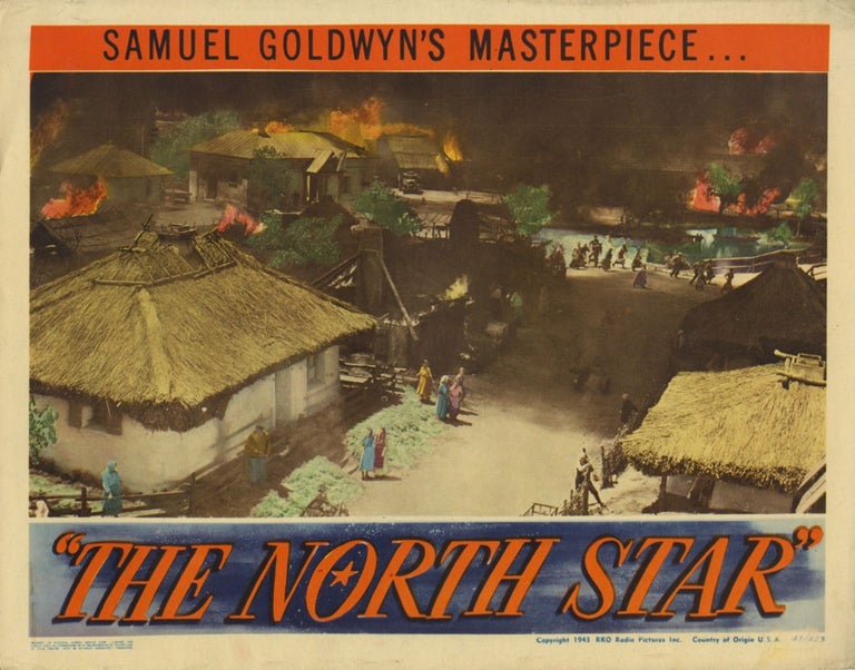 Item #54557 TWO LOBBY CARDS FOR THE FILM, THE NORTH STAR. Margaret Bourke-White.