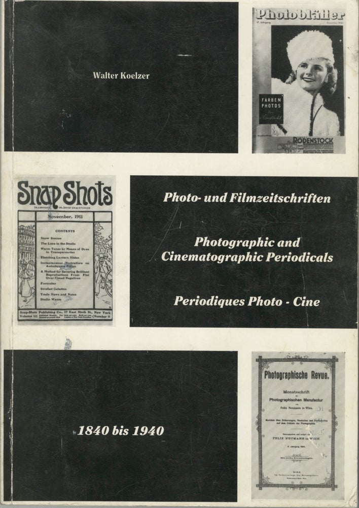 Item #54558 BIBLIOGRAPHIE DER PHOTO- UND FILM- ZEITSCHRIFTEN, 1840- 1940:. BIBLIOGRAPHY, Walter Koelzer.