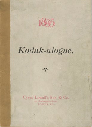 Item #54642 KODAK CATALOGUE, 1895. Eastman Kodak Company