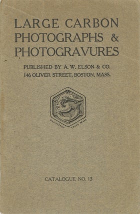 Item #54644 LARGE CARBON PHOTOGRAPHS & PHOTOGRAVURES. TRADE CATALOGUE, A W. ELSON, CO