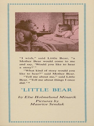 Item #54963 "LITTLE BEAR" SENDAK EPHEMERA, Maurice Sendak